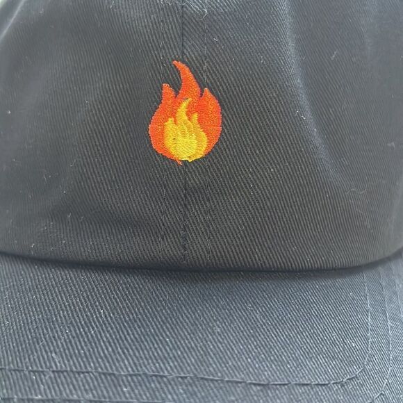 FIRE Black Adjustable Hat Ball Cap - Picture 2 of 3
